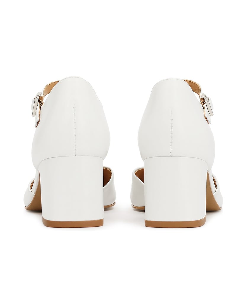 Kazar-Hochzeitspumps-aus-Leder-weiss