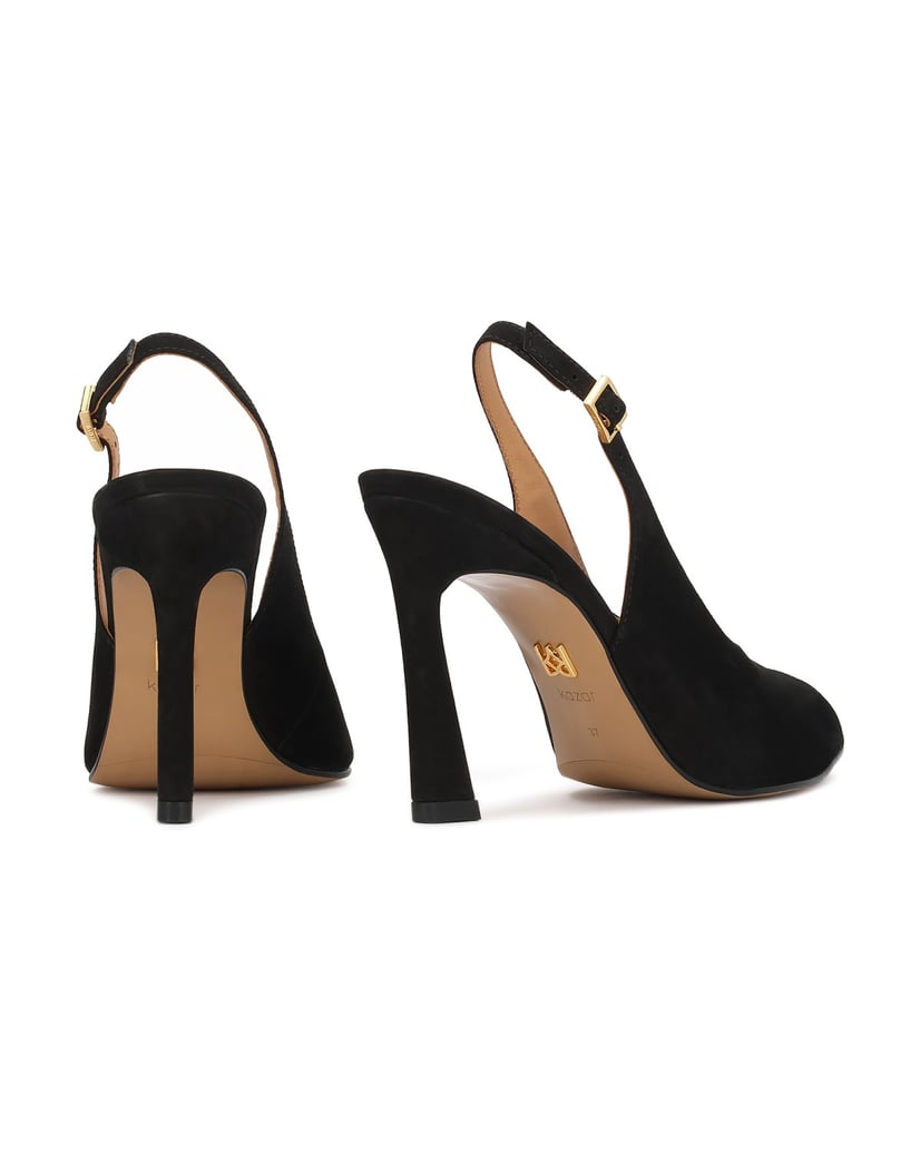 Kazar-Peep-Toe-Pumps-aus-Wildleder-schwarz
