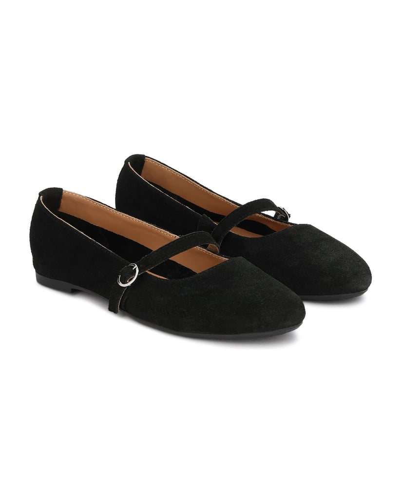 Kazar-Riemchen-Ballerinas-aus-Wildleder-schwarz