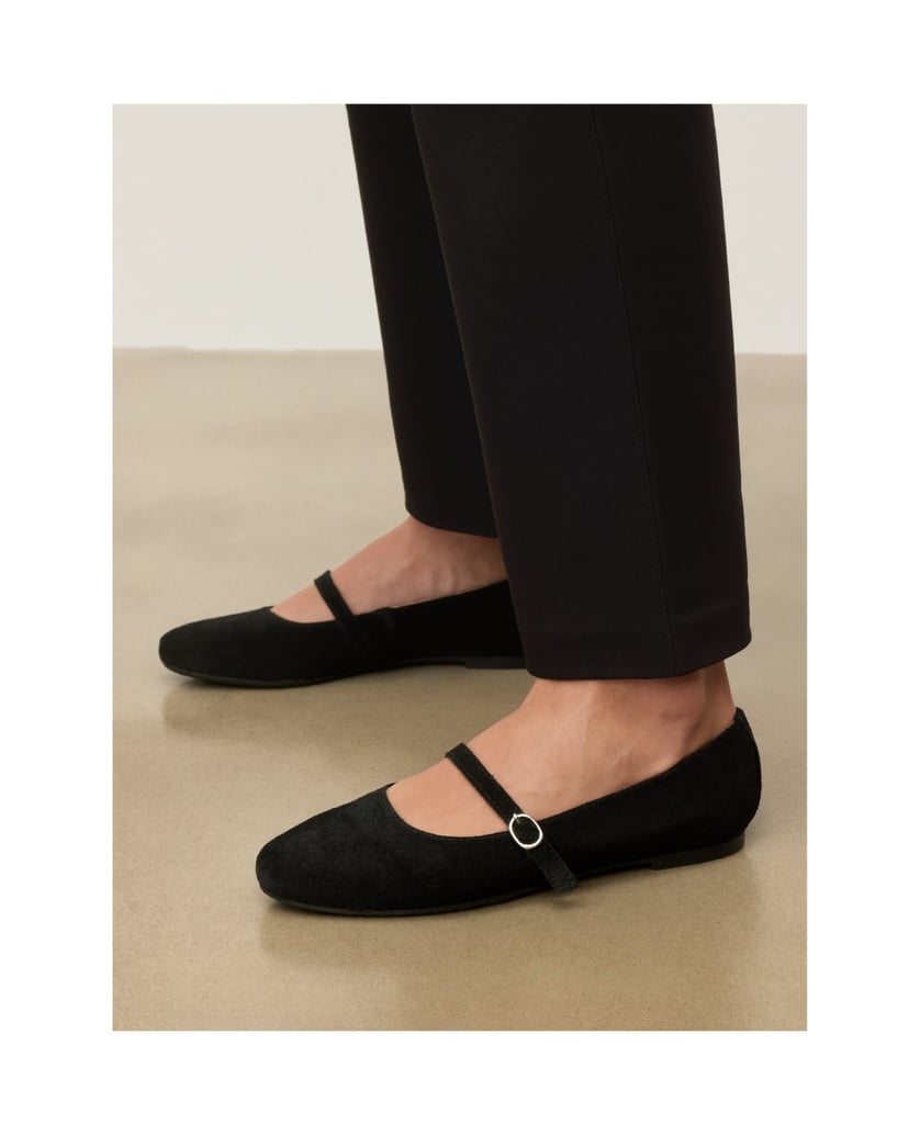 Kazar-Riemchen-Ballerinas-aus-Wildleder-schwarz