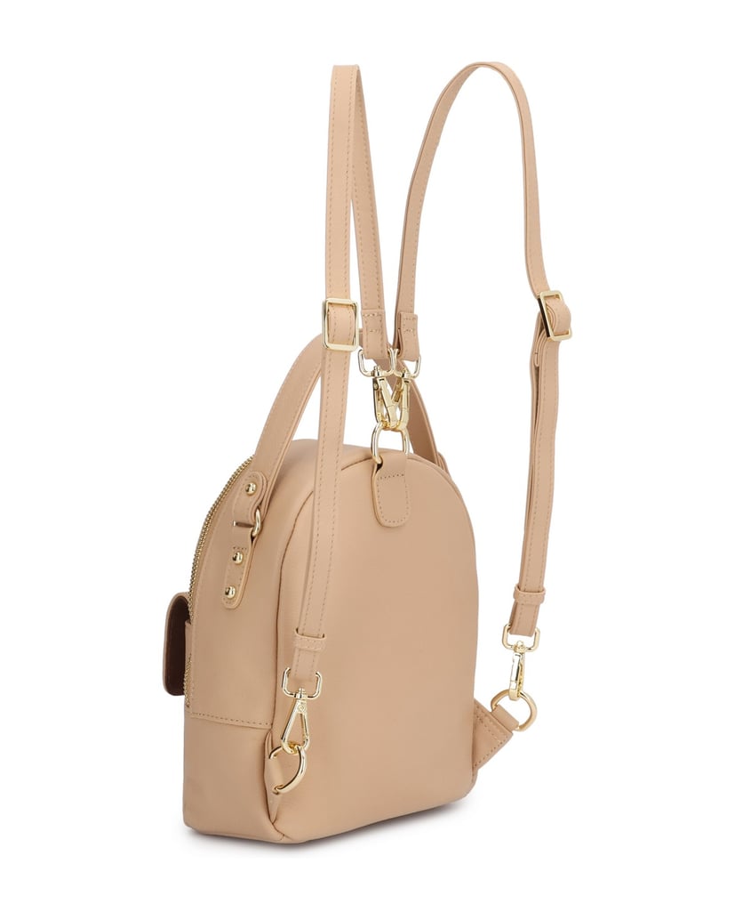 Kazar-Praktischer-Rucksack-aus-beigem-Leder-beige