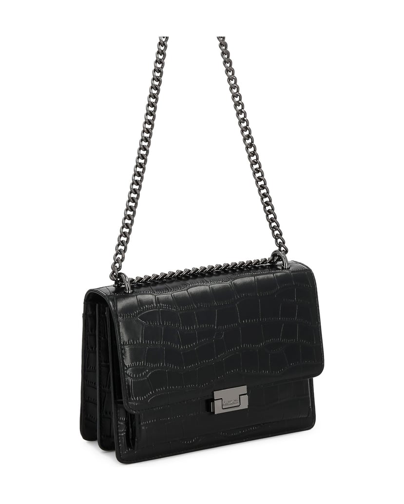 Kazar-Geprägte-Lederhandtasche-schwarz