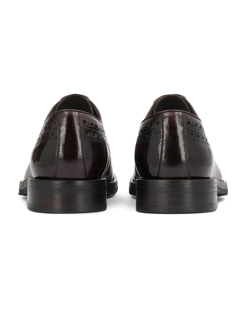 Kazar-Braune-formelle-Halbschuhe-mit-durchbrochener-Verzierung-braun