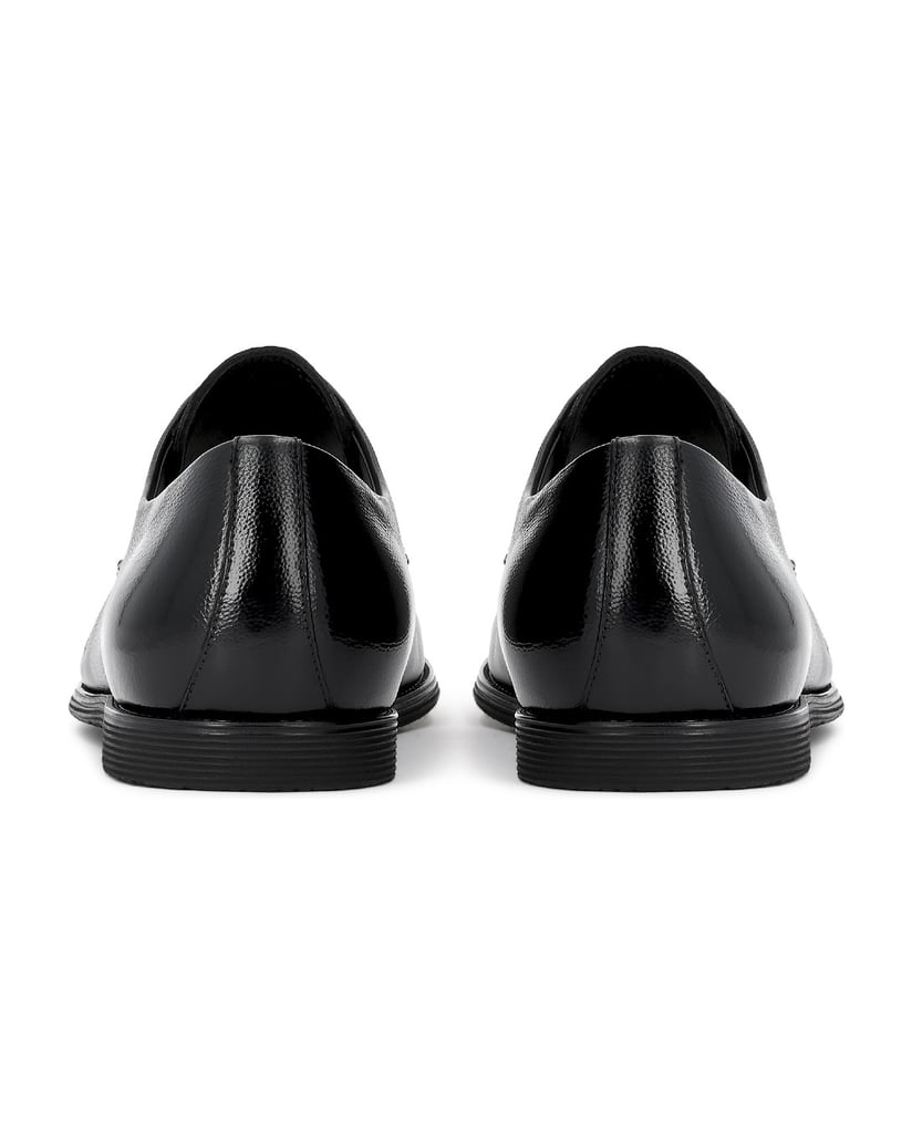 Kazar-Schwarze-Leder-Derby-Halbschuhe-schwarz
