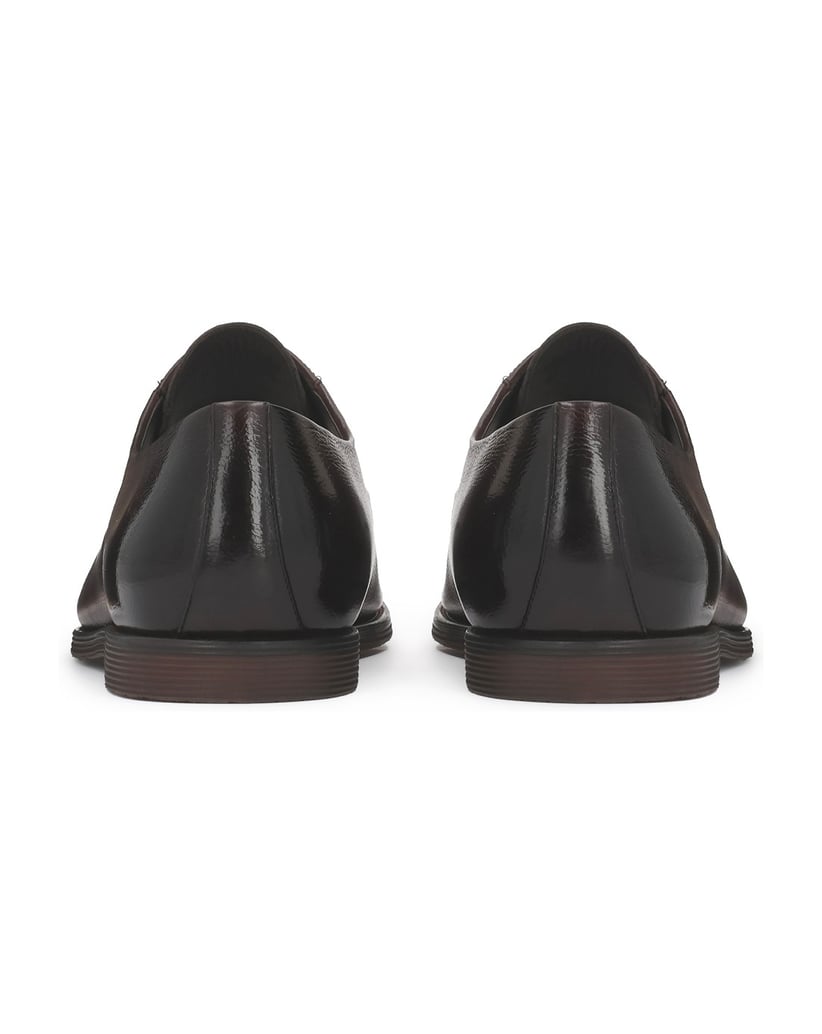 Kazar-Klassische-braune-genarbte-Lederhalbschuhe-braun