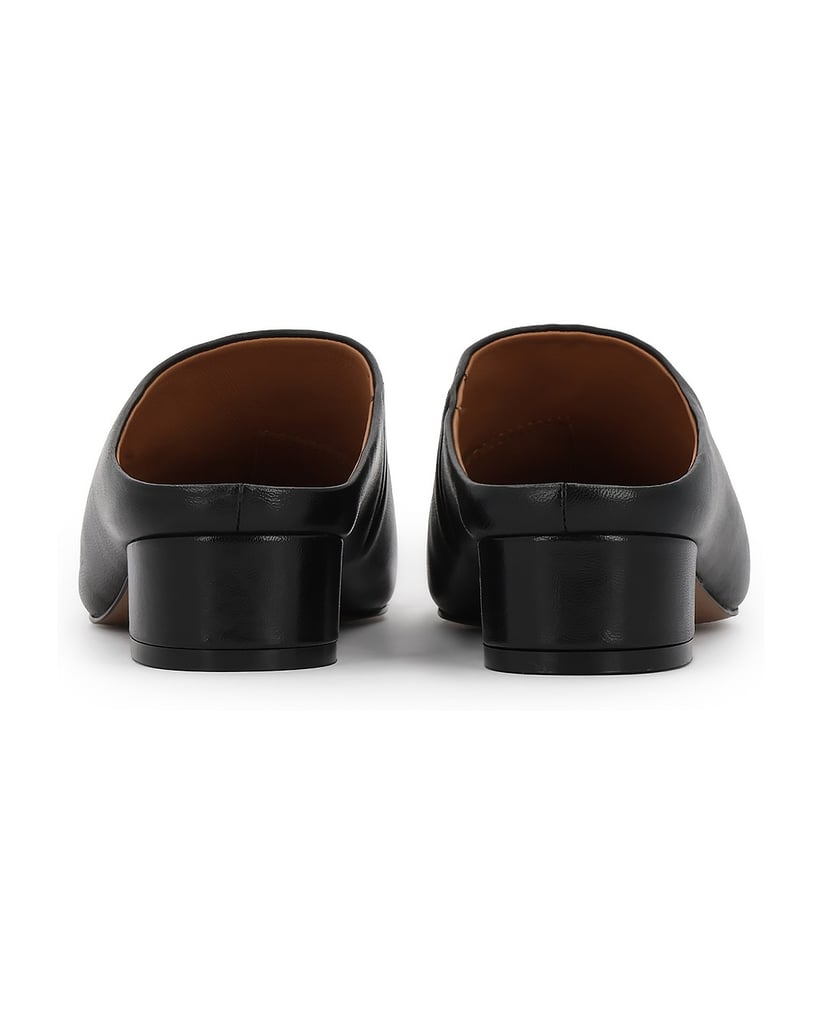 Kazar-Hochgezogene-Leder-Flip-Flops-mit-niedrigem-Absatz-schwarz