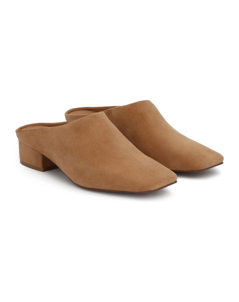 Kazar-Mules-aus-Wildleder-mit-eingearbeitetem-Schaft-camel