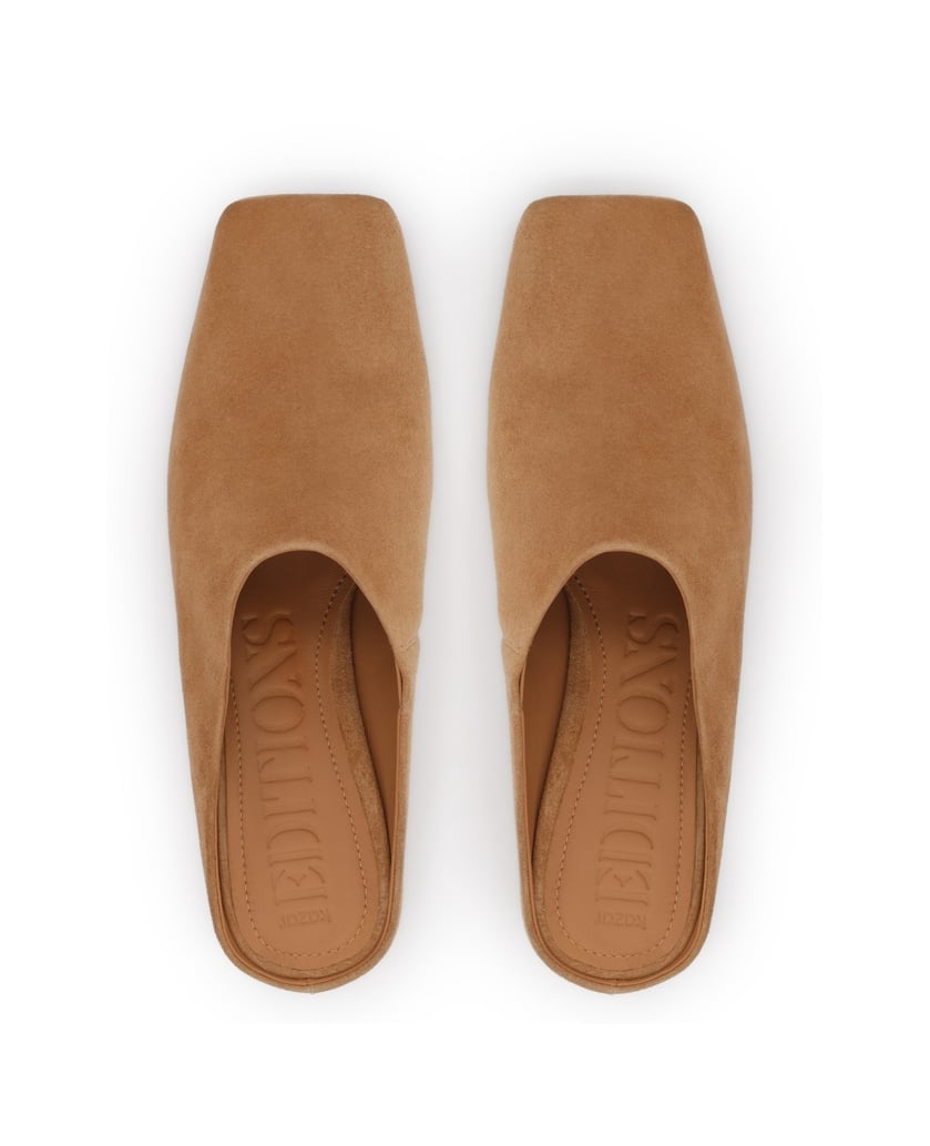 Kazar-Mules-aus-Wildleder-mit-eingearbeitetem-Schaft-camel