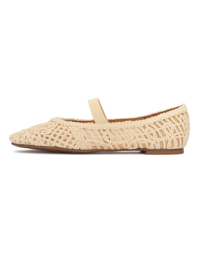 Kazar-Pumps-Slingback-Pumps-aus-gewebtem-Material-beige