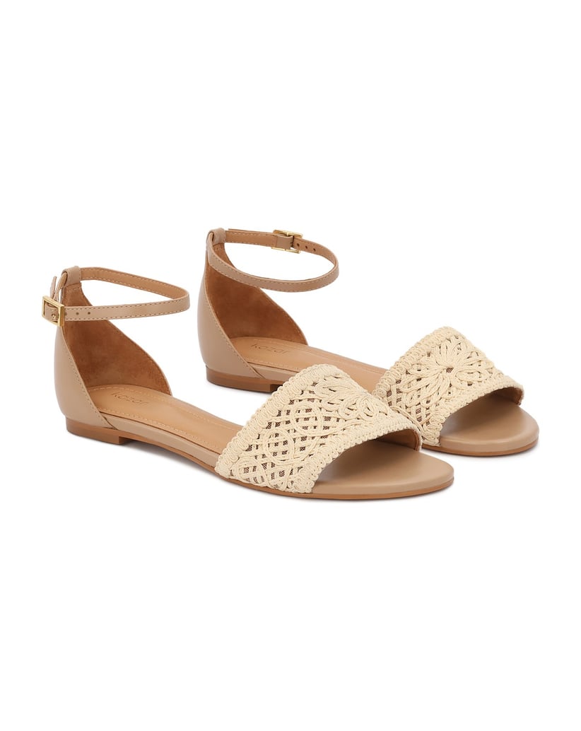 Kazar-Beigefarbene-Sandalen-mit-besticktem-Stoff-beige