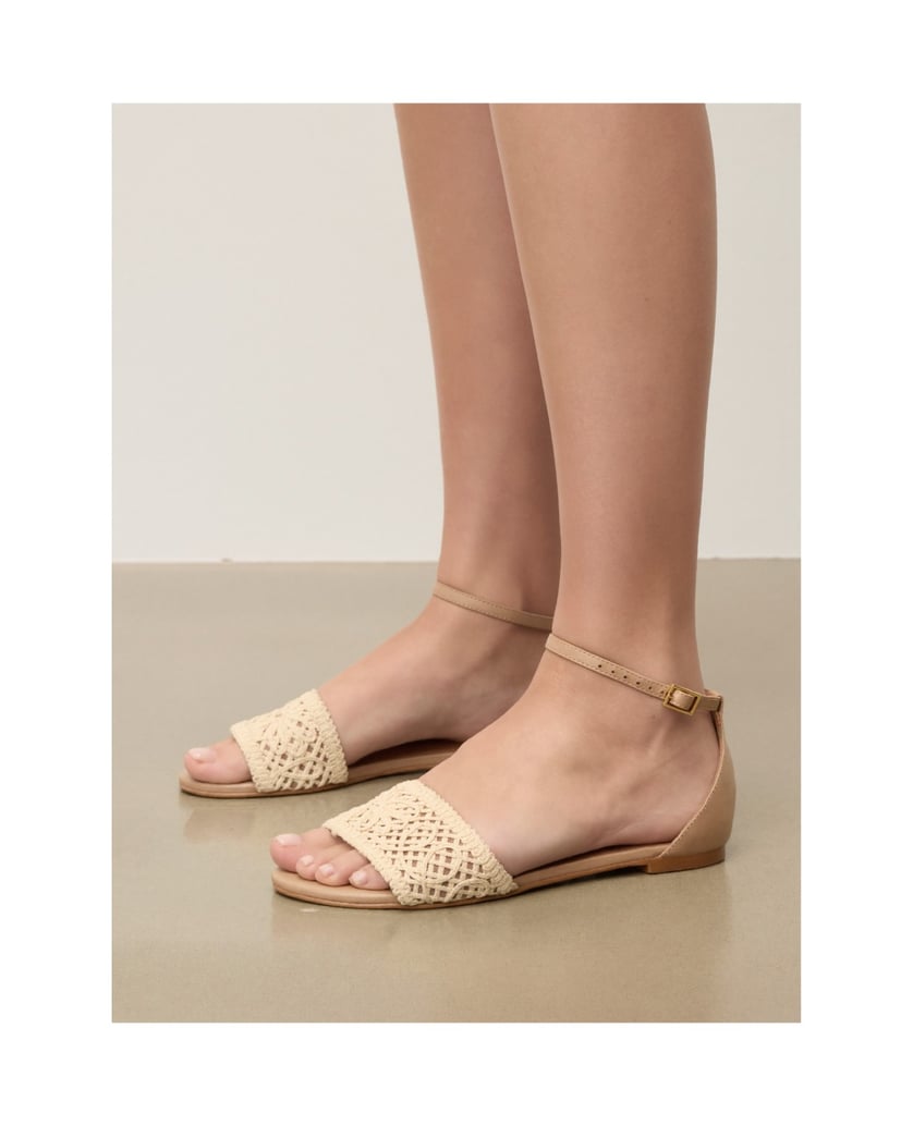 Kazar-Beigefarbene-Sandalen-mit-besticktem-Stoff-beige