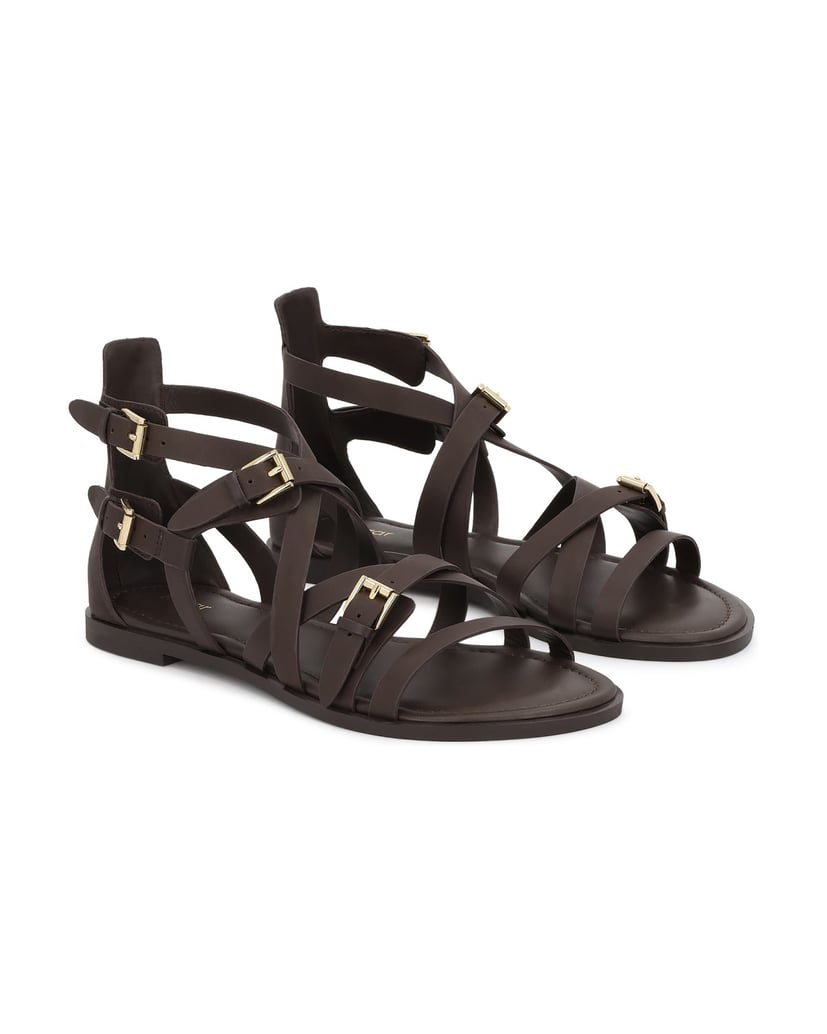 Kazar-Braune-Ledersandalen-im-Gladiatorenstil-mit-goldenen-Schnallen-dunkelbraun