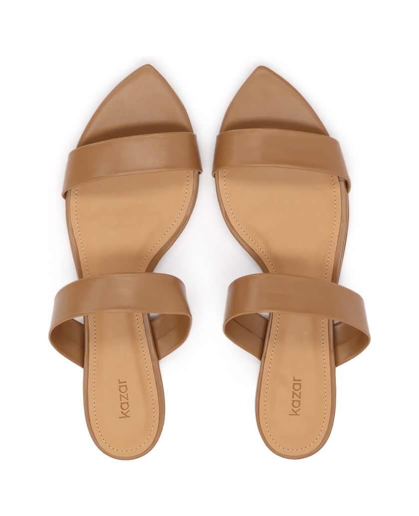 Kazar-Hellbraune-Flip-Flops-mit-zwei-Riemen-camel