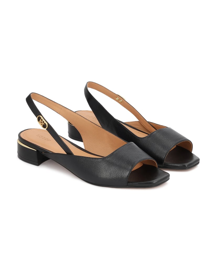 Kazar-Klassische-schwarze-Sandalen-mit-goldenen-Akzenten-schwarz