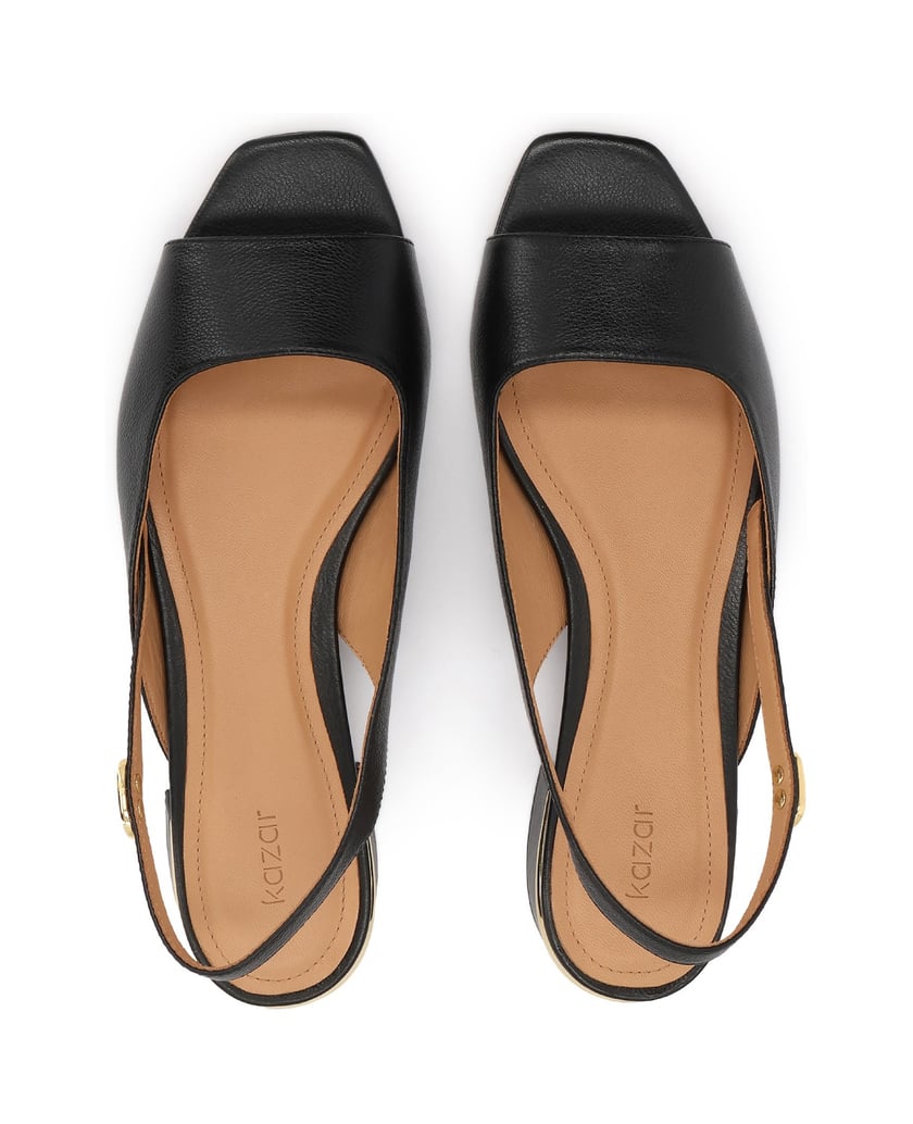Kazar-Klassische-schwarze-Sandalen-mit-goldenen-Akzenten-schwarz