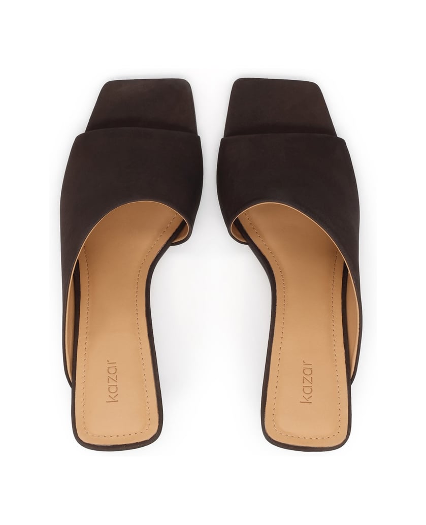 Kazar-Braune-Stiletto-Flip-Flops-aus-Wildleder-mit-ausgeschnittenem-Schaft-dunkelbraun