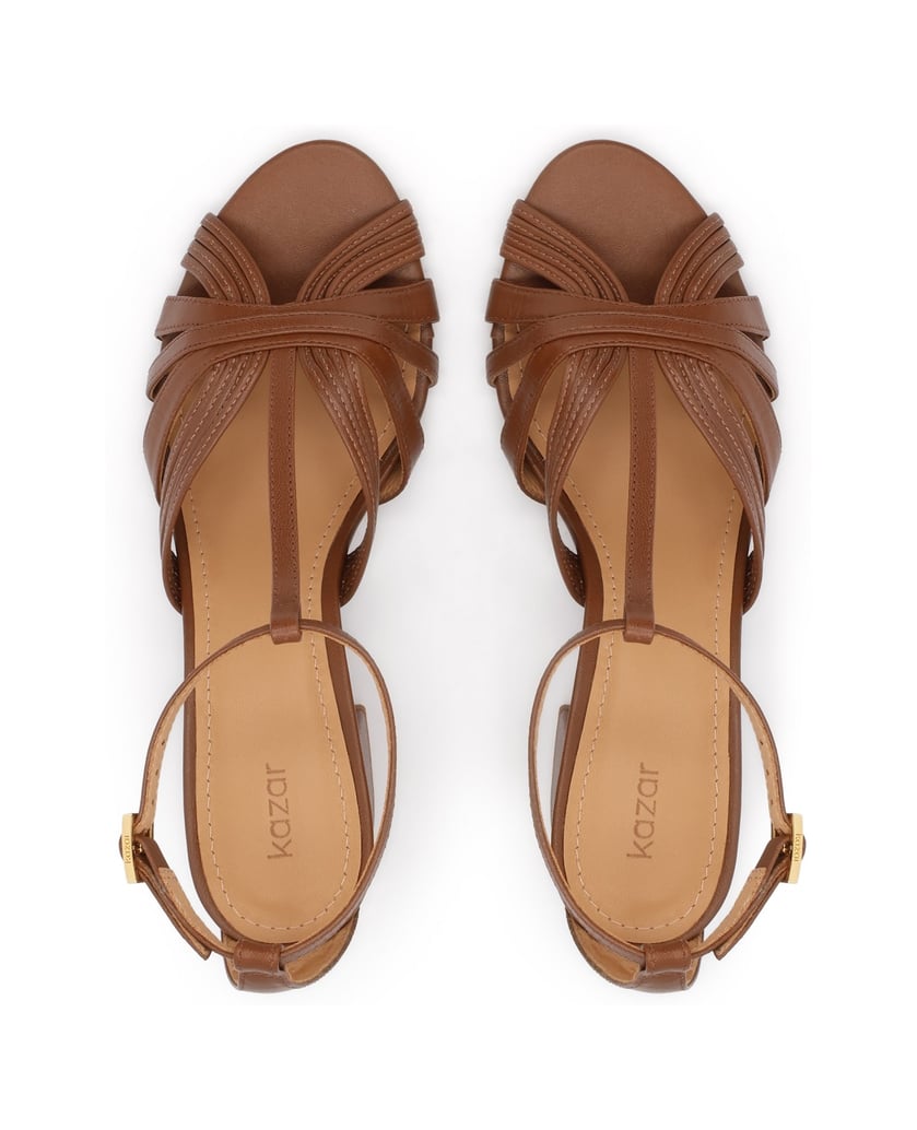 Kazar-Braune-Sandalen-mit-breitem-Absatz-braun