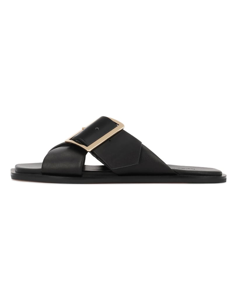 Kazar-Flache-Flip-Flops-mit-sich-kreuzenden-Riemen-schwarz
