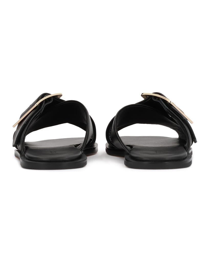 Kazar-Flache-Flip-Flops-mit-sich-kreuzenden-Riemen-schwarz