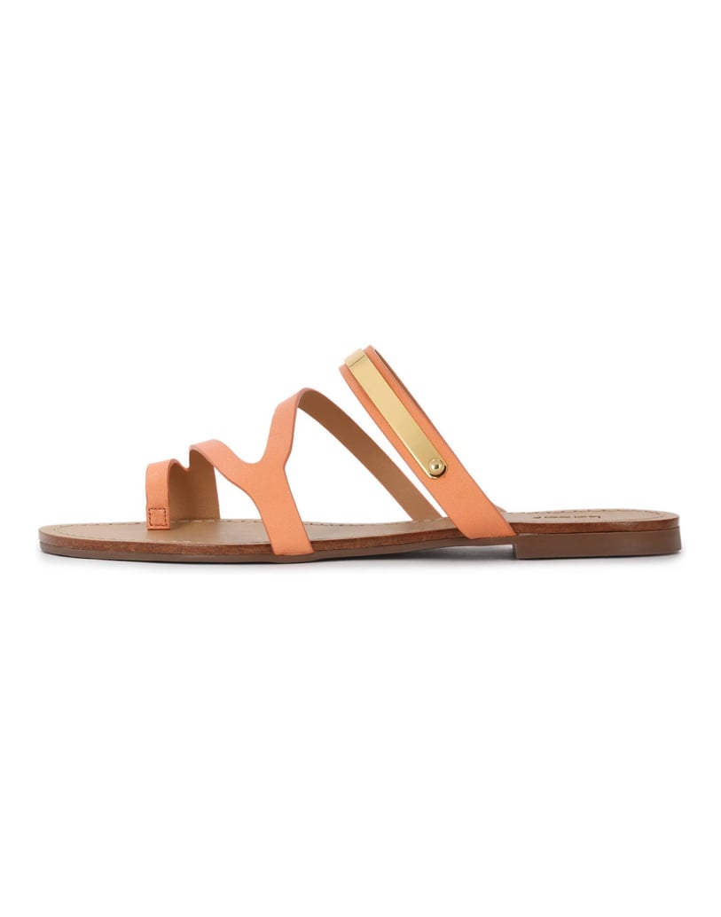 Kazar-Orangefarbene-Flip-Flops-mit-Schmuckverzierung-orange