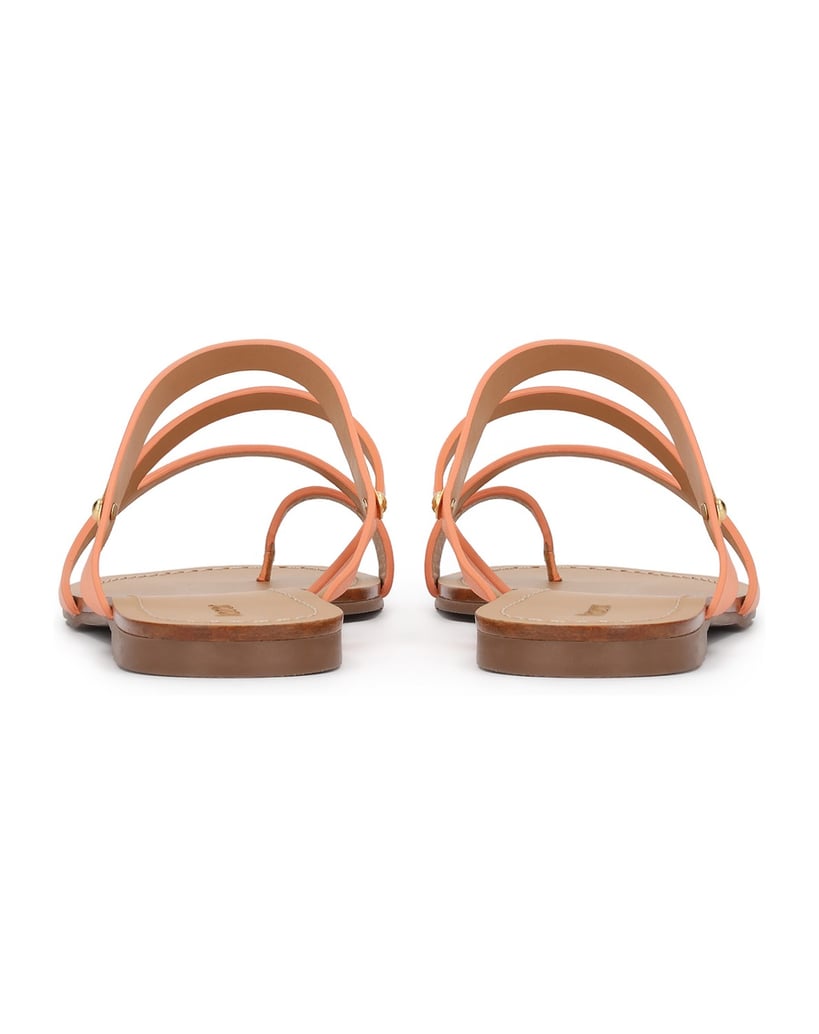 Kazar-Orangefarbene-Flip-Flops-mit-Schmuckverzierung-orange