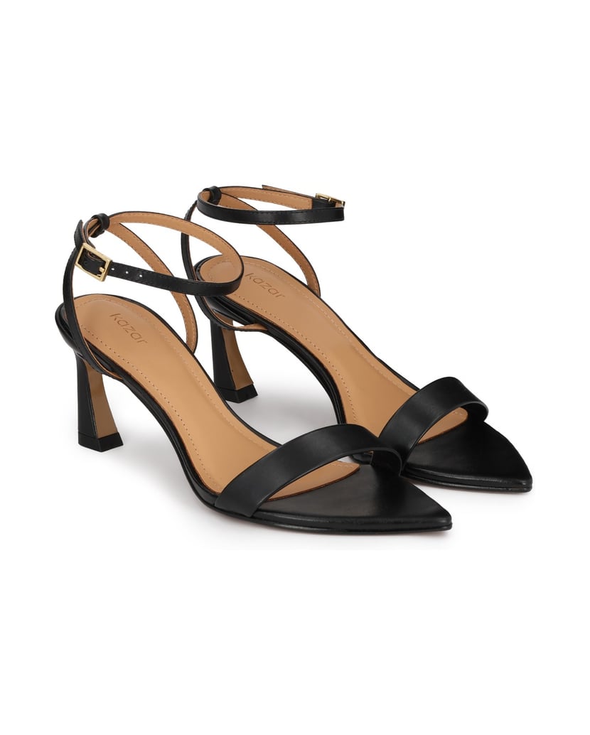 Kazar-Schwarze-Sandalen-mit-spitzen-Zehen-schwarz