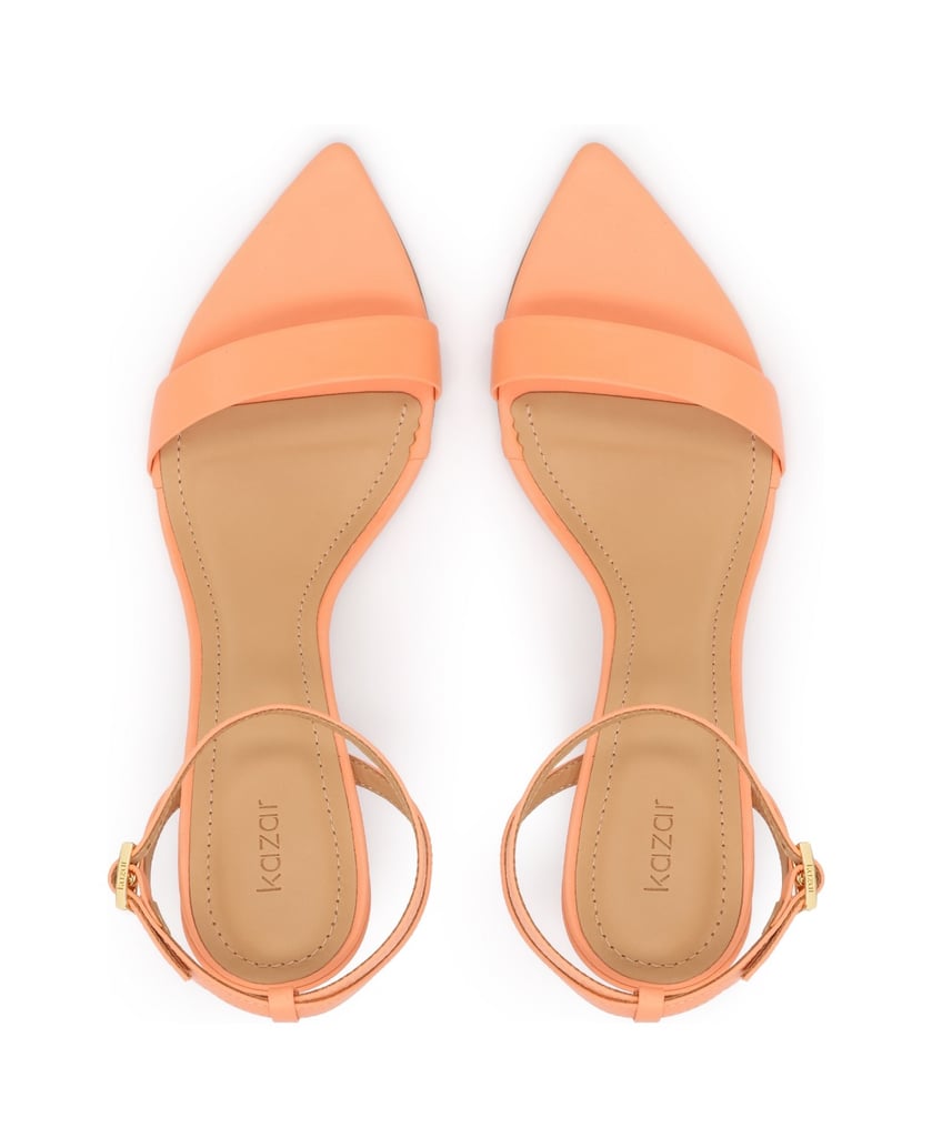 Kazar-Sandalen-aus-Leder-mit-spitzen-Zehen-orange