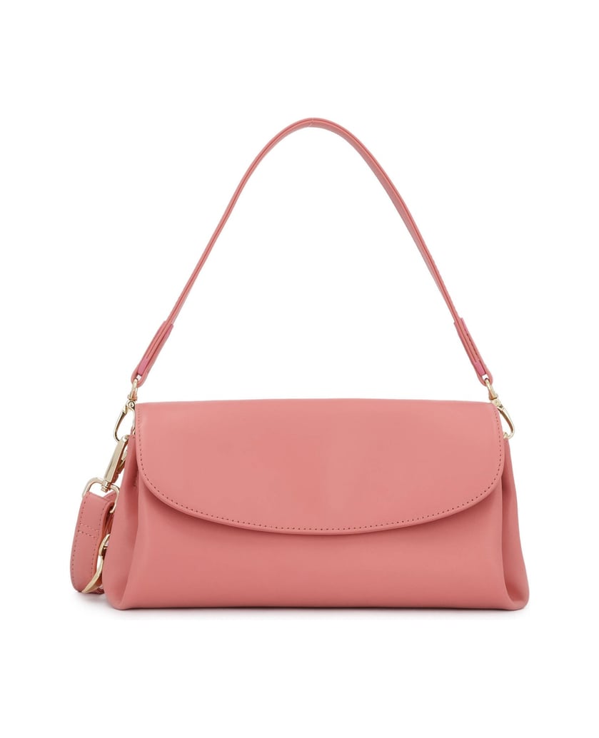 Kazar-Rosa-Lederhandtasche-mit-feinem-Schlüsselring-pink
