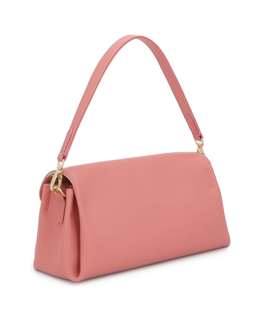 Kazar-Rosa-Lederhandtasche-mit-feinem-Schlüsselring-pink
