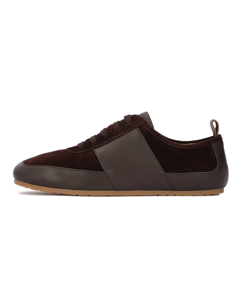 Kazar-Braune-Turnschuhe-aus-Wildleder-und-Leder-braun