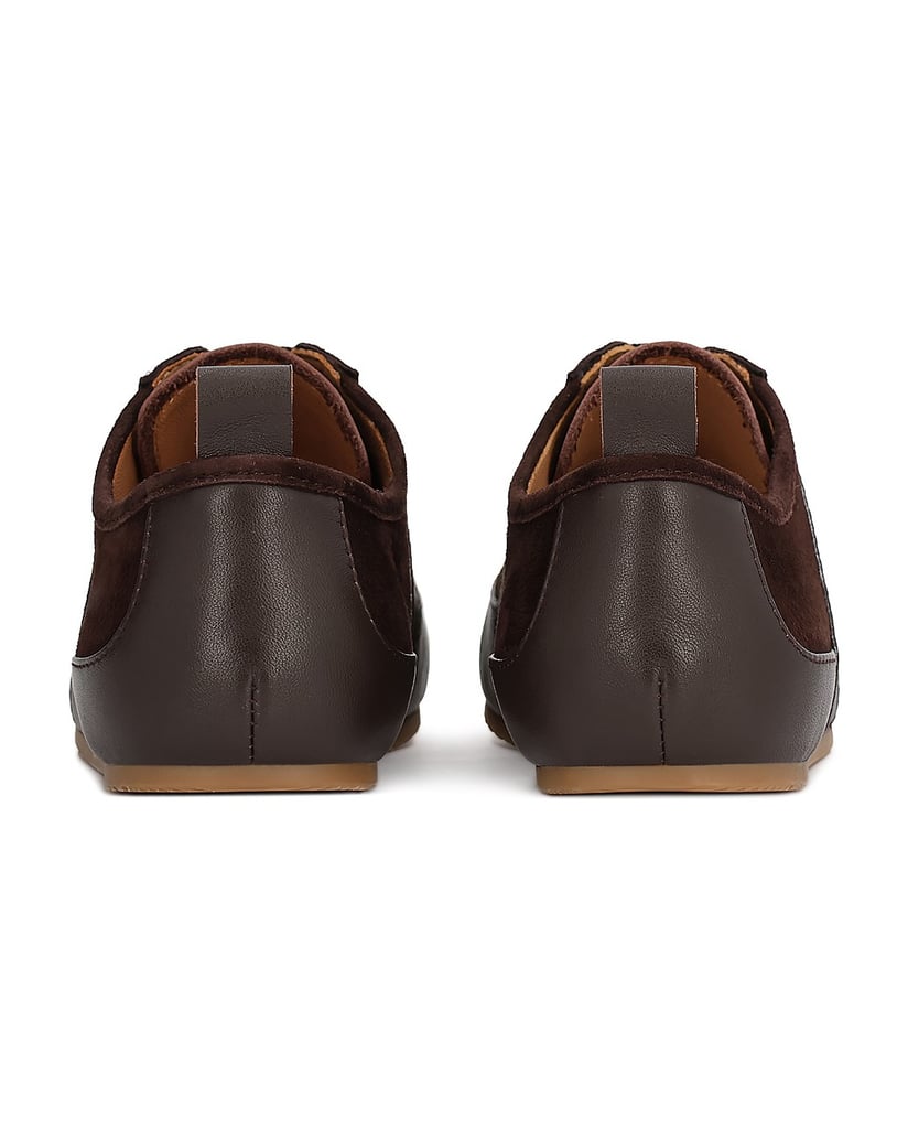 Kazar-Braune-Turnschuhe-aus-Wildleder-und-Leder-braun