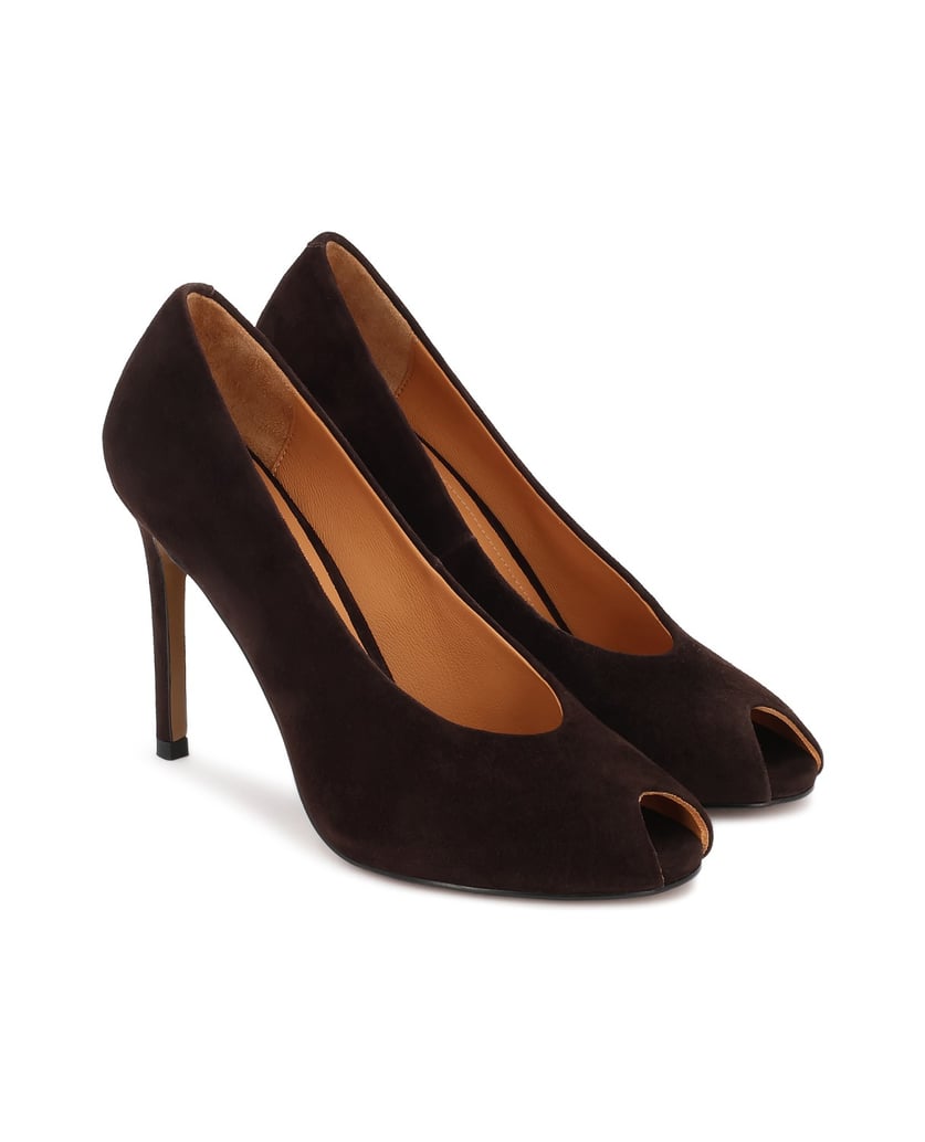 Kazar-Braune-Wildleder-Pumps-mit-Zehenklappe-braun