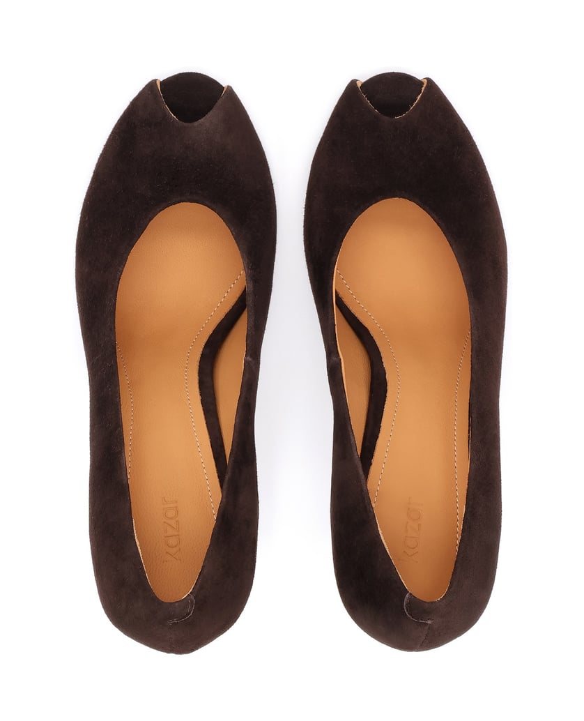 Kazar-Braune-Wildleder-Pumps-mit-Zehenklappe-braun