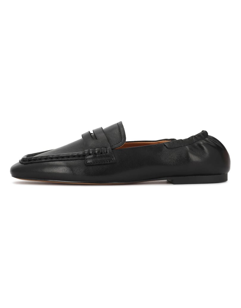 Kazar-Halbschuhe-aus-Leder-mit-elastischem-Einsatz-an-der-Ferse-schwarz