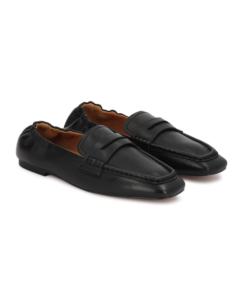Kazar-Halbschuhe-aus-Leder-mit-elastischem-Einsatz-an-der-Ferse-schwarz