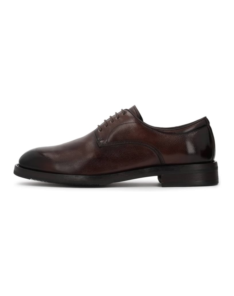 Kazar-Braune-klassische-Halbschuhe-für-Derbys-braun
