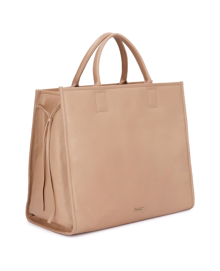 Kazar-Beige-Tasche-mit-herausnehmbarem-2-in-1-Einsatz-beige