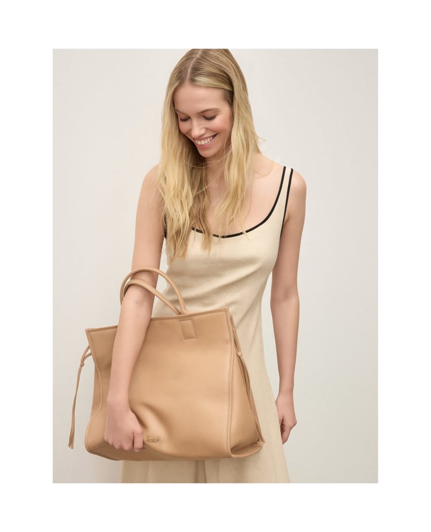 Kazar-Beige-Tasche-mit-herausnehmbarem-2-in-1-Einsatz-beige