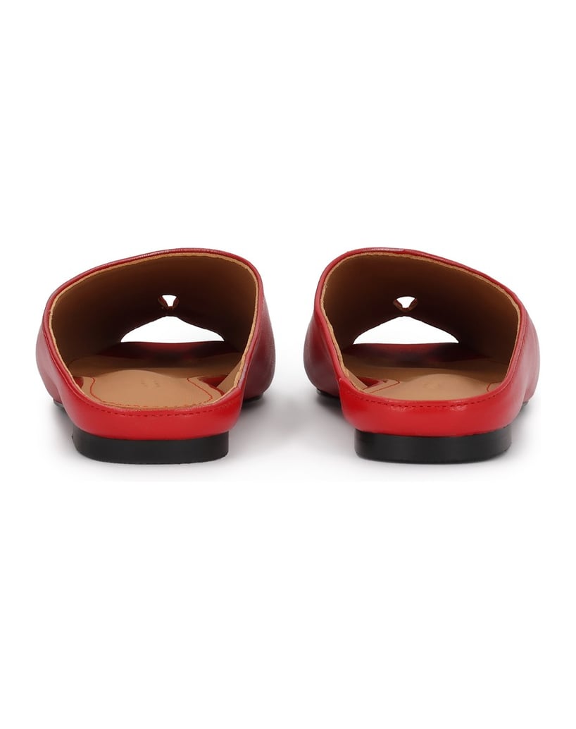 Kazar-Flip-Flops-in-Rot-mit-einem-Loch-auf-der-Nase-rot