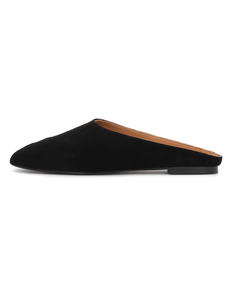 Kazar-Schwarze-Wildleder-Flip-Flops-mit-Aussparung-an-der-Nase-schwarz