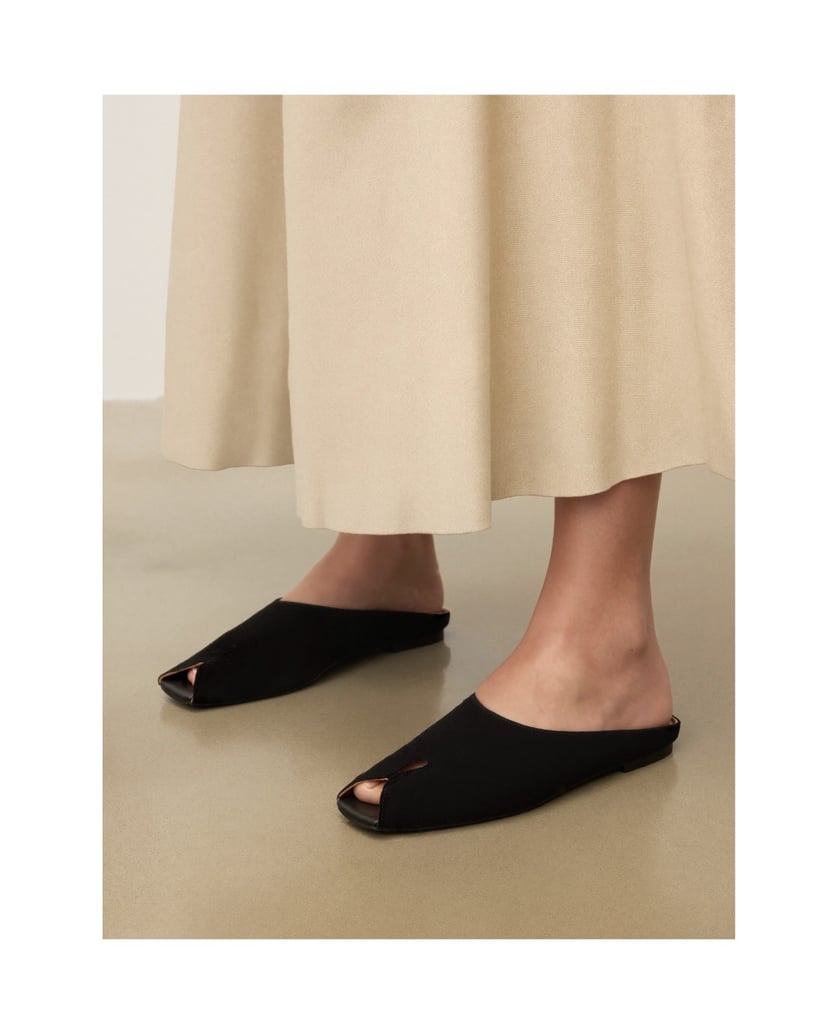 Kazar-Schwarze-Wildleder-Flip-Flops-mit-Aussparung-an-der-Nase-schwarz