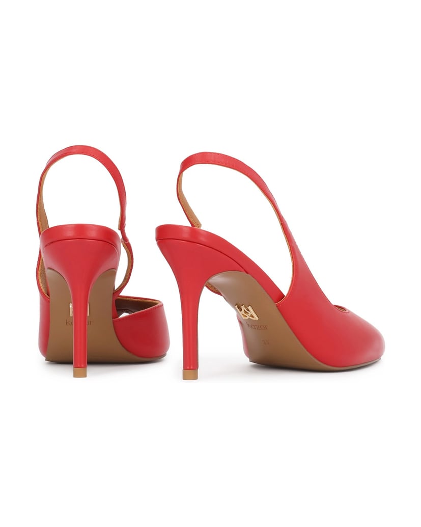 Kazar-Rote-Pumps-mit-Ausschnitt-rot
