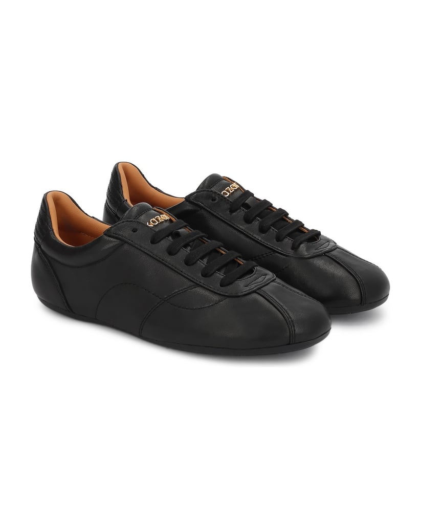 Kazar-Schwarze-Sneakers-aus-weichem-Leder-schwarz