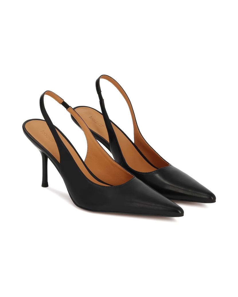 Kazar-Schwarze-Pumps-mit-offenem-Absatz-und-spitzer-Nase-schwarz