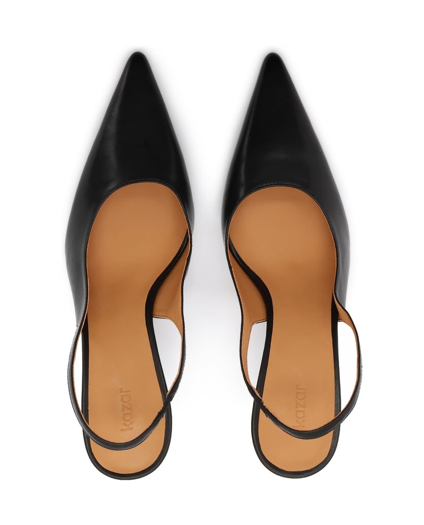 Kazar-Schwarze-Pumps-mit-offenem-Absatz-und-spitzer-Nase-schwarz