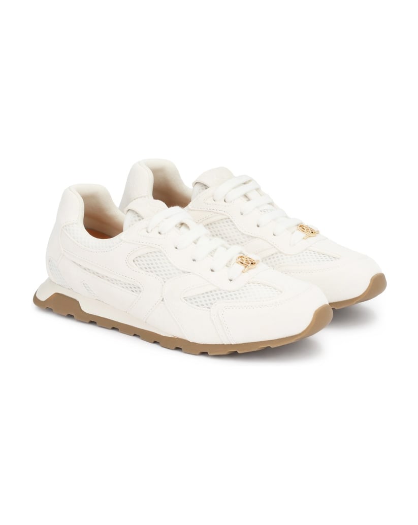 Kazar-Sneakers-aus-Gewebe-und-Wildleder-weiss