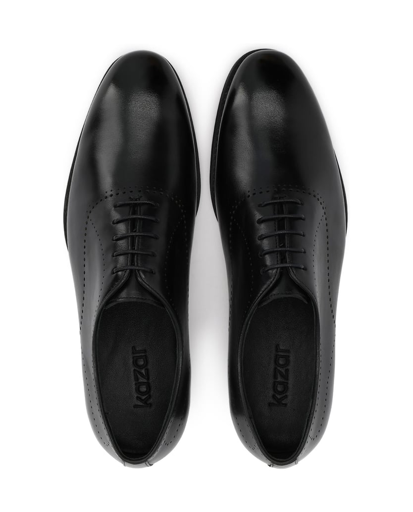 Kazar-Abendkleidung-Oxfords-Halbschuhe-mit-Lochung-schwarz