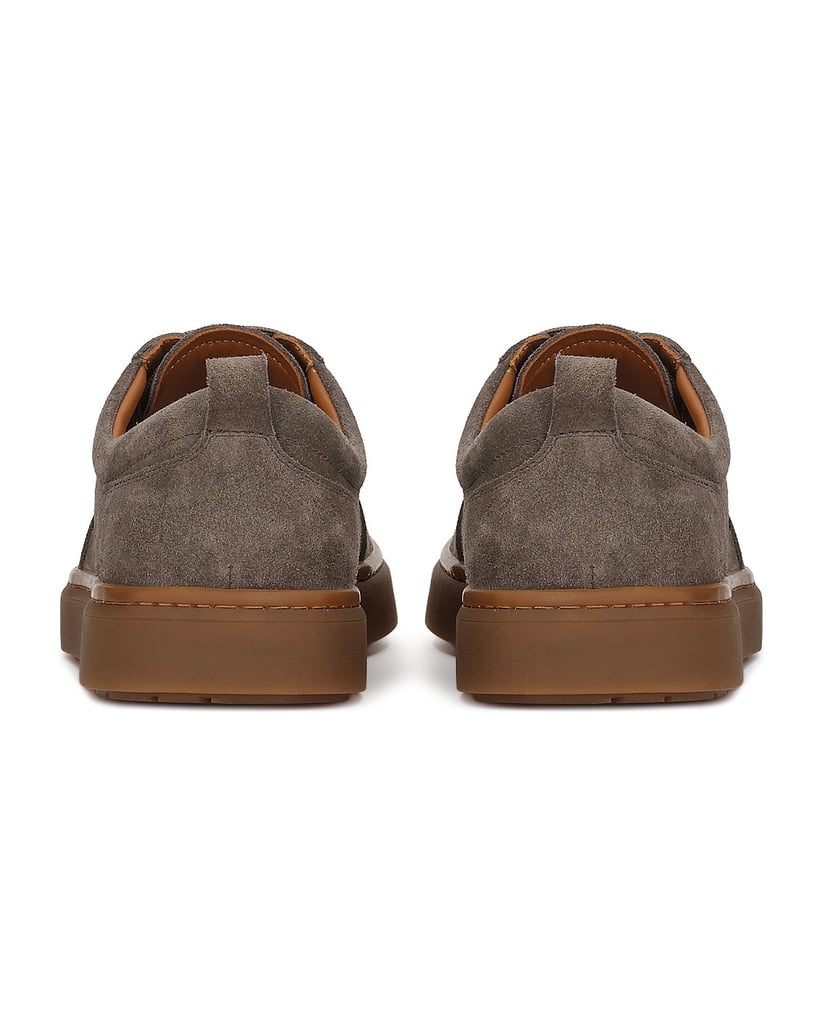 Kazar-Sneakers-aus-Wildleder-mit-gerader-Sohle-braun