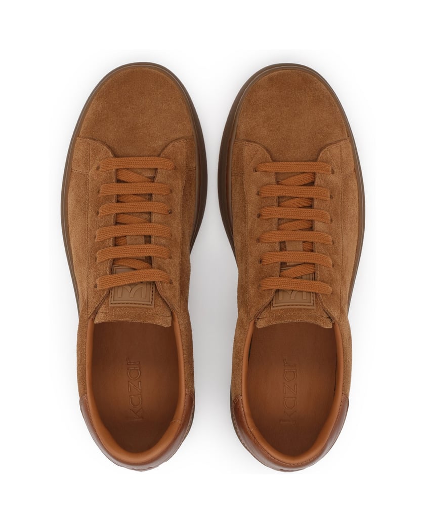 Kazar-Hellbraune-Sneakers-aus-Wildleder-camel