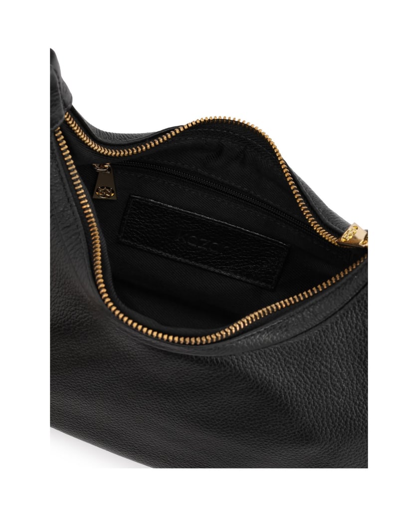 Kazar-Taschen-aus-schwarzem,-weichem-Leder-schwarz